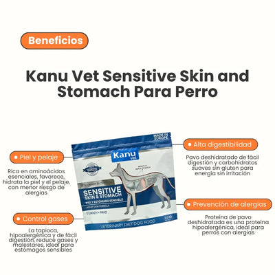 Alimento Medicado Kanu Vet Piel y Estómago Sensible para Perro Adultos